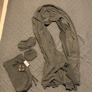 E Marie Travel Blanlet/Shawl/Scarf with Sleep Mask